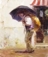 Pino Daeni - Impression oil painting.